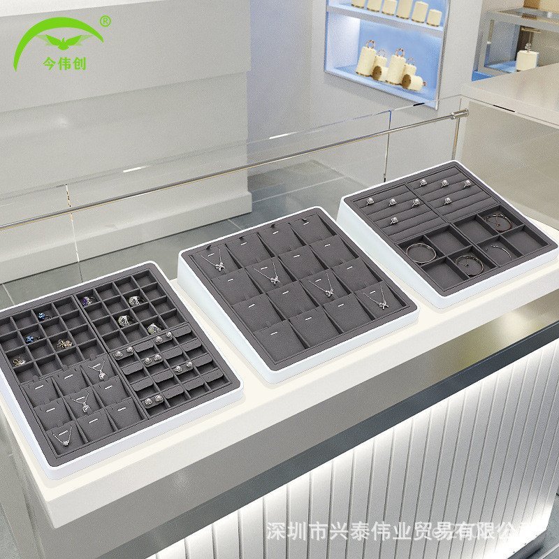 Live Premium Paint Display สร้อยข้อมือถาดสร้อยคอ Props ต่างหูแสดงเครื่องประดับวันนี้ Weichuang Displ