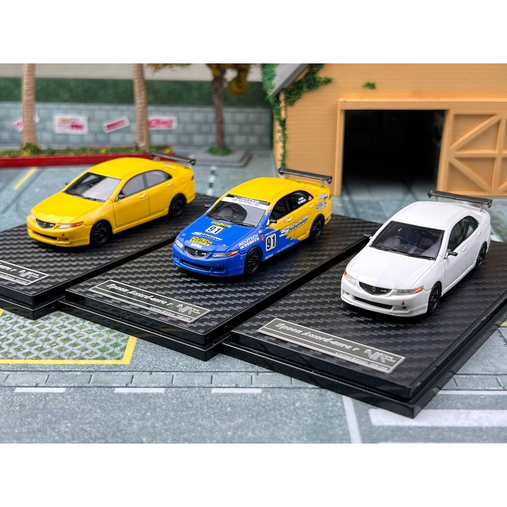 พร้อมสต็อก NA 1: 64 Honda accord Euro R spoon Limited Resin Car Model