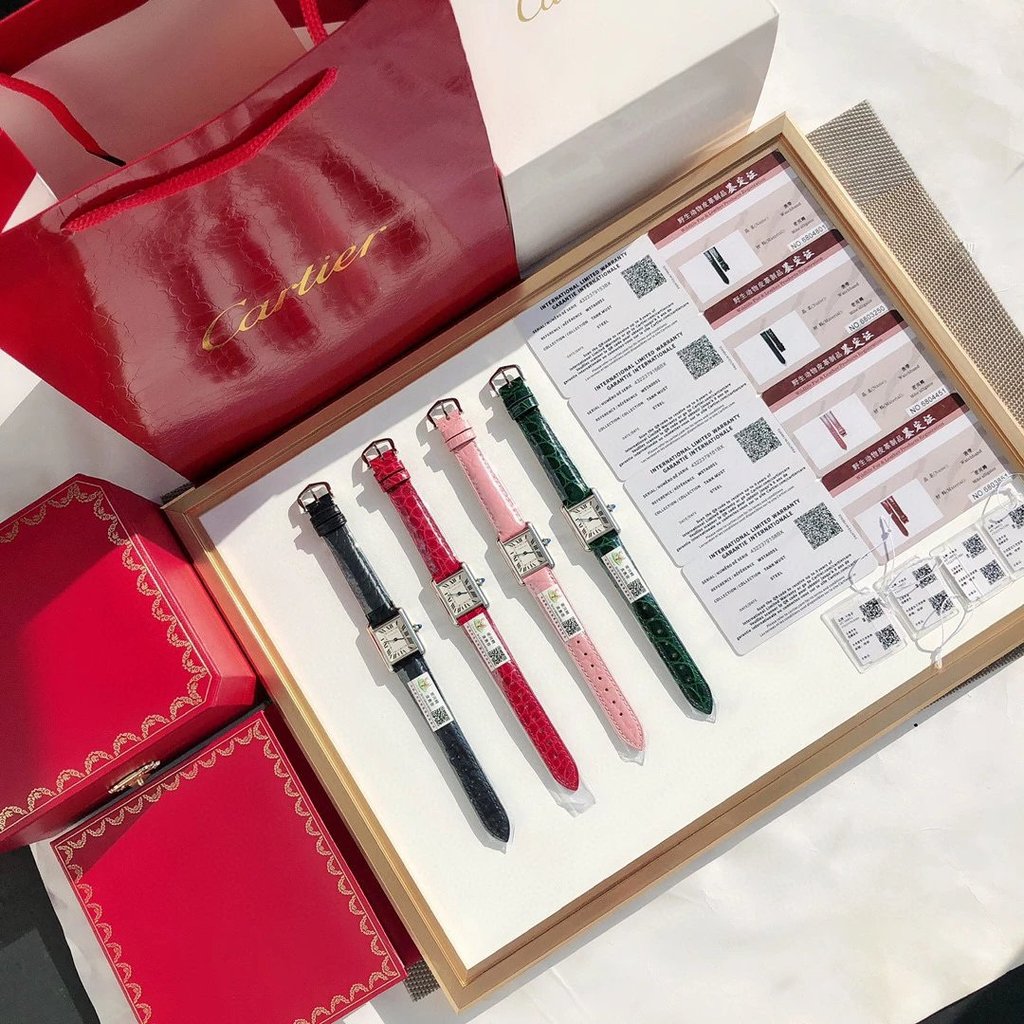 Cartier 22 New Style Tank Watch One Watch One Size Warranty Card!นาฬิกา TANK Must ใหม่ล่าสุดปี 2021 