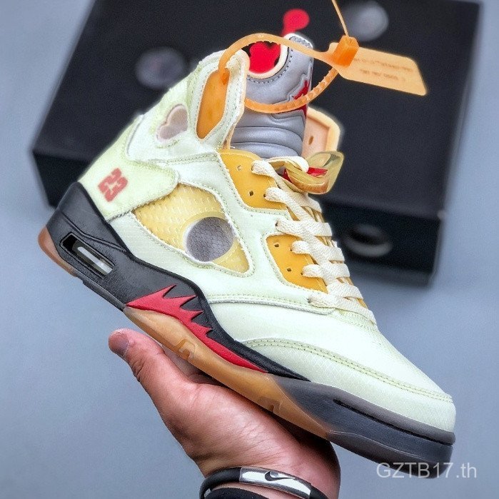 รองเท้าบาสเก็ตบอล Off-White x Air Jordan 5