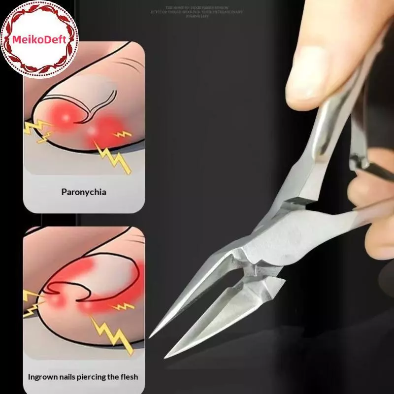 MeikoDeft 1 ชิ้นตรงเล็บเท้ากรรไกรตัดเล็บตัดหนาคุดเล็บเท้า Rhinestone Remover อัญมณีเครื่องมือ TH