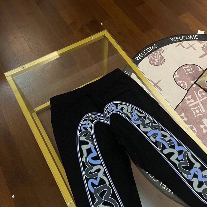 EVISU 2025Autumn New Men's Embroidered Large M Multi-pocket Jeans for Couples Men and Women