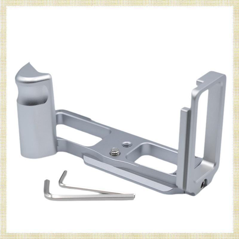 กล้อง L-Plate Bracket Quick Release Plate Grip สําหรับ OMD EM5II EM5MarkII สีเงิน