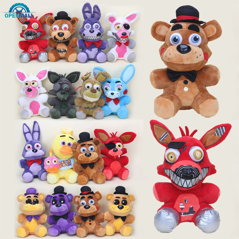 18-25cm Freddy Plush Foxy Chica Bonnie Springtrap Golden Freddy Fazbear ตุ๊กตาตุ๊กตานุ่มของเล่นเด็ก