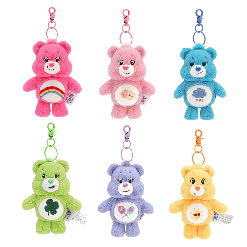 Care Bears Plush Kawaii Carebears Rainbown Bear Plush Anime Hobby ของเล่นพวงกุญแจกระเป๋าเสียงตุ๊กตาของขวัญวันเกิดคริสต์มาส