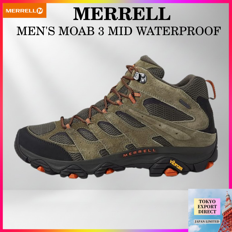 Merrell Moab 3 Mid Waterproof รองเท้าเดินป่า รองเท้าปีนเขา
