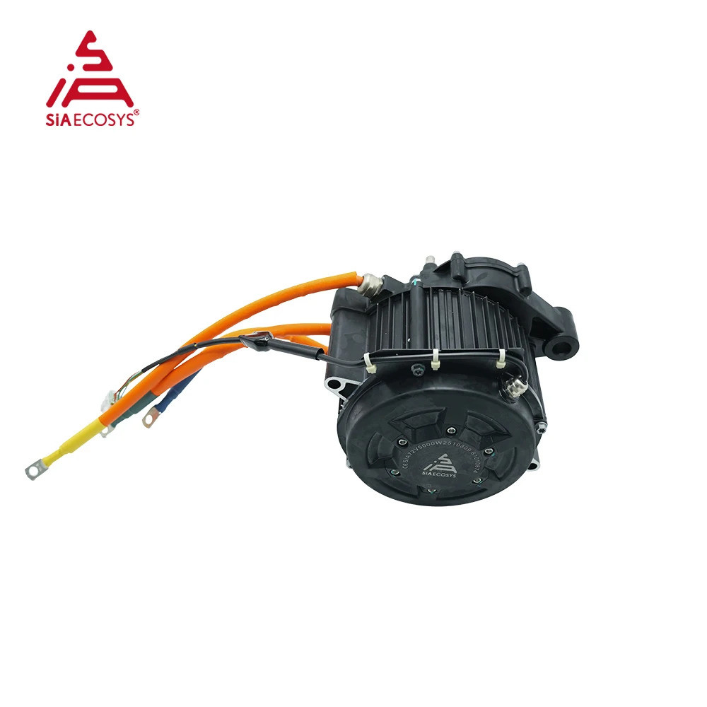 QS MOTOR J155A-36 PMSM Hairpin มอเตอร์ 72V 5000W Encoder มอเตอร์ไดรฟ์กลางพร้อมเกียร์