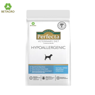 Perfecta Vet hypoallergenic dog (1.5kg) สำหรับสุนัขภาวะภูมิแพ้อาหาร ผิวแพ้ง่าย (exp 19/10/27)