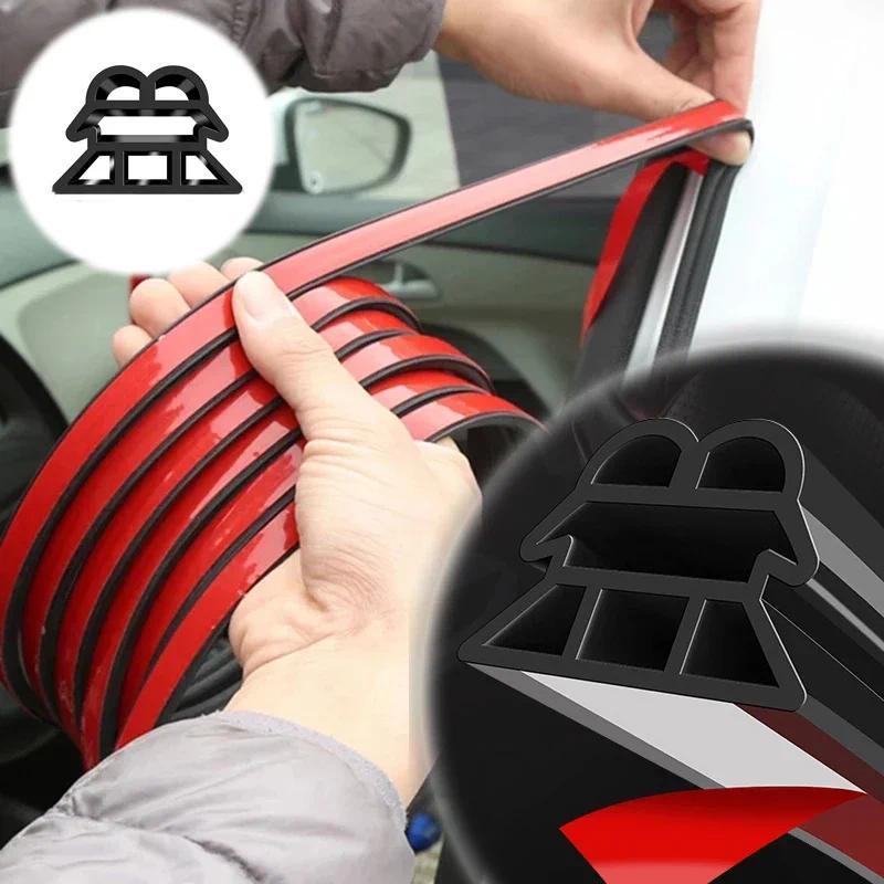 16m Car Door Rubber Seal Strip Auto Protector 3 Layer Sealing Strips Car Rubber Seal for Car Trunk H