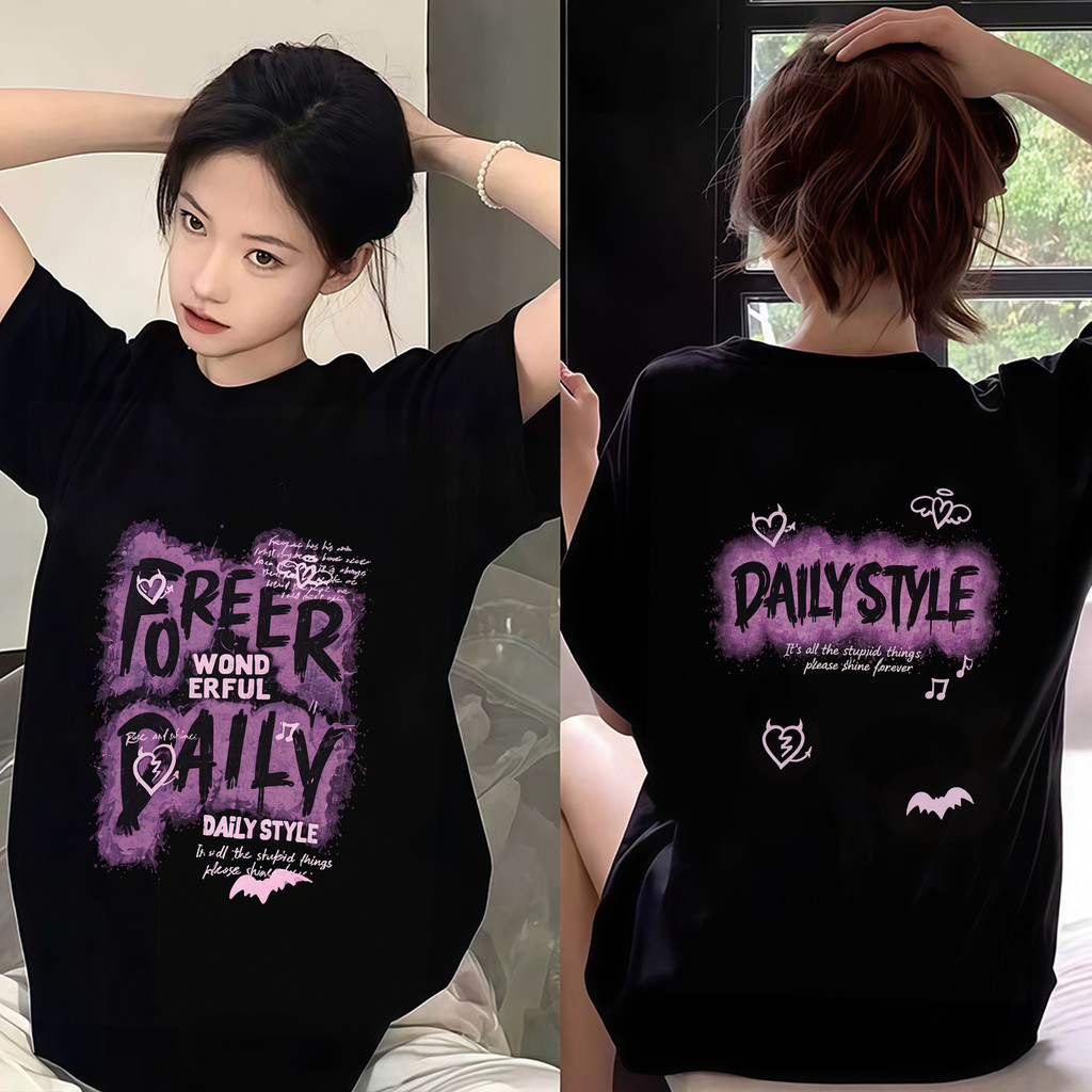 (COD) LUVORO T-Shirt ลาย เนื้อผ้านุ่มระบายอากาศดี รูปที่ 3