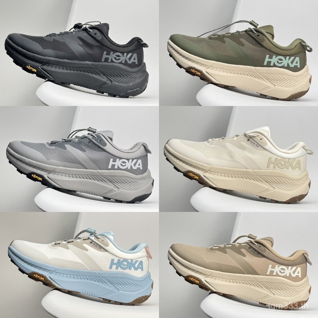 HOKA Transport GTX รองเท้าวิ่งเทรลกันน้ําสําหรับผู้ชายและผู้หญิงรองเท้าผ้าใบ Unisex คู่รองเท้ากีฬากล