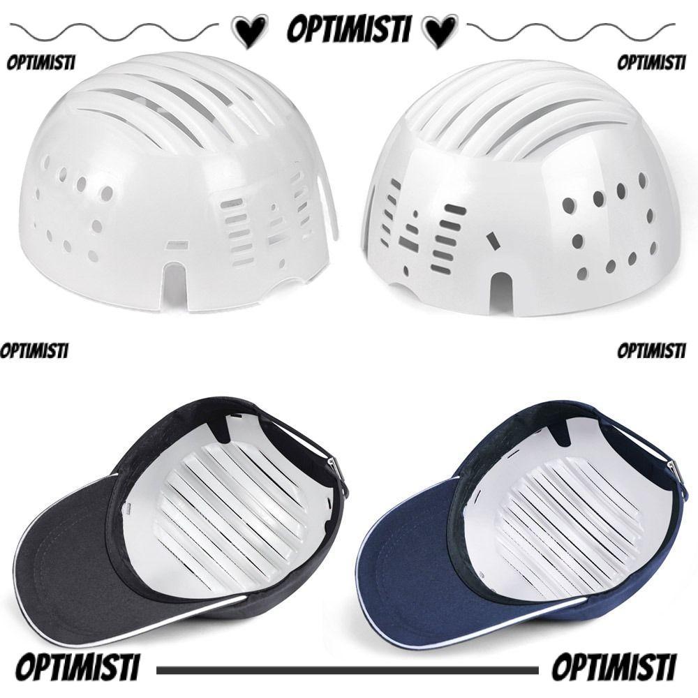 OPTIMISTI8E Cap Shell, ซับในหมวกกันกระแทก PE, Safety Breathable Bump Cap Insert Cap