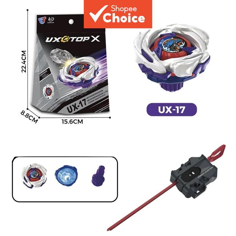 Bey X UX 17 Starter Meteor Dragoon 3 70J Spinning Tops Bey X UX 17 Meteor Dragoon CX 12 Phoenix Flare พร้อม Launcher