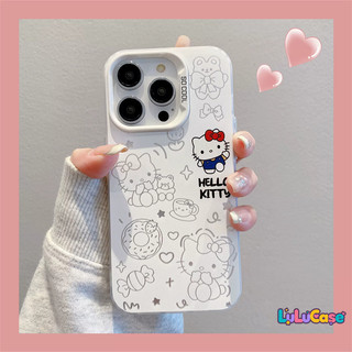 เหมาะสำหรับ OPPO Reno 15 8T 14 11 10 10 Pro 4F 5F 5 6 7Z 8Z 12 12F 13 13F 15F 13 14 15 Pro เคสโทรศัพท์ลายคิตตี้สุดน่ารัก