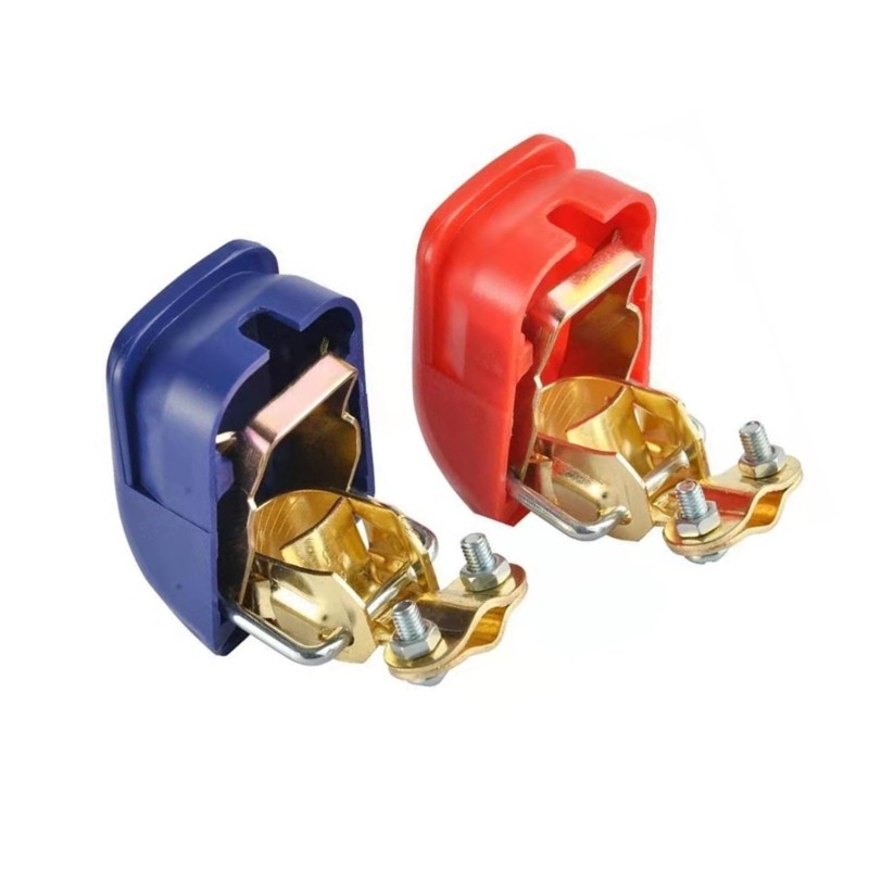 Kiss 2 ชิ้น Electroplated ทองแดง Clamps พร้อมขั้วต่อ Fitment มาตรฐาน 1 5 มม. Fitment fit สําหรับหลาย