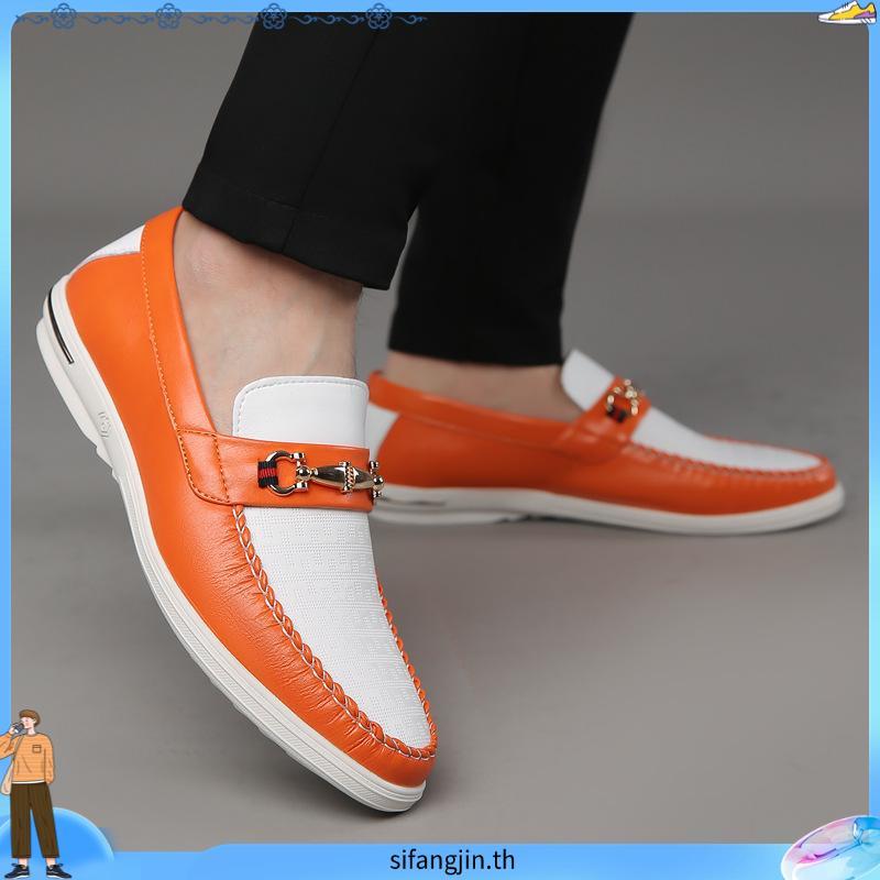 ผู้ชายขับรถเรือรองเท้าloafers Breathable Casual Top Siderสบายผู้ชายรองเท้าสบายๆHandmade