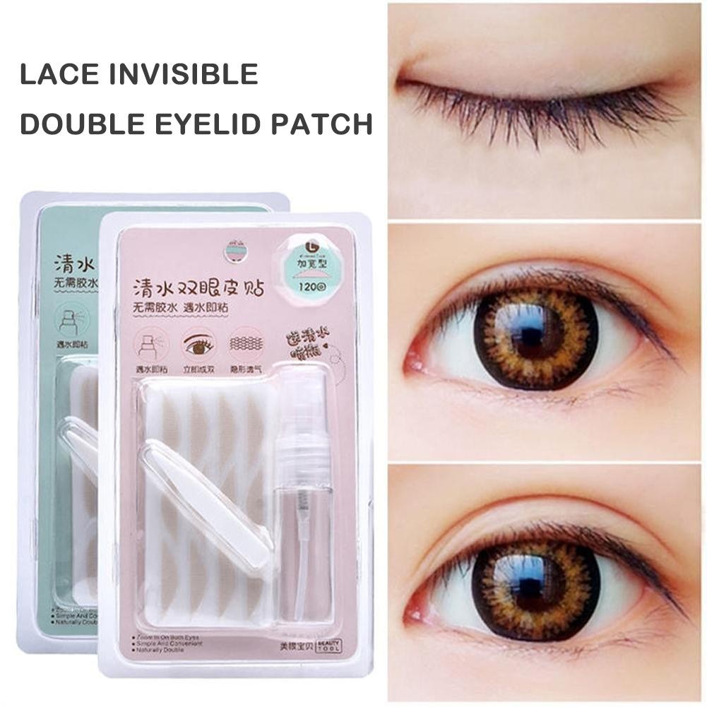 Light Lace Invisible Double Eyelid Patch กาวฟรีตาข่าย Eye Skin เครื่องมือ Patch T3p7