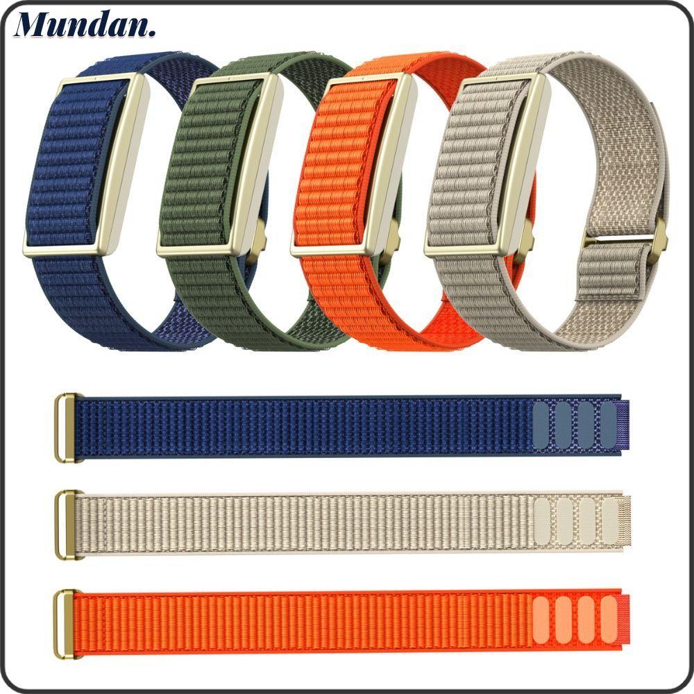 MUNDAN Sport Band, Loop Design Adjustable Fitness Tracker Strap, Breathable Nylon Replacement Bracel