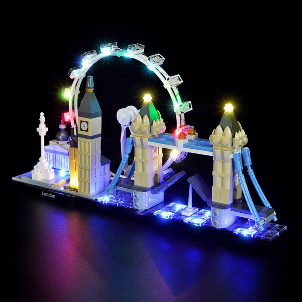 ชุดไฟ LED สําหรับ Lego-21034 เข้ากันได้กับโมเดลบล็อกตัวต่อสถาปัตยกรรม London Skyline ไม่รวมชุดโมเดล