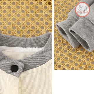 เสื้อแขนยาวเด็ก คาร์ดิแกนเด็ก เสื้อกันหนาว ปักลายหมี Size80-120cm