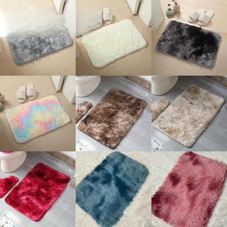 พร้อมส่ง พรมขนนุ่ม พรมขนเช็ดเท้า 40x60 9 สี พรมปูพื้นห้อง พรมนุ่มๆ พรมปูพื้น พรมห้องนอน เทาอ่อน ขาว เทาเข้ม（80x160cm）