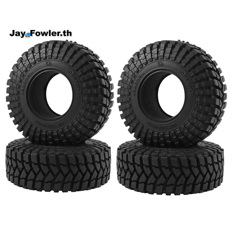 [Jay_Fower]4PCS 110x39MM 1.9 ยาง Tyre สําหรับ 1/10 RC Crawler รถ SCX10 90046 SCX10 III AXI03007 TRX4