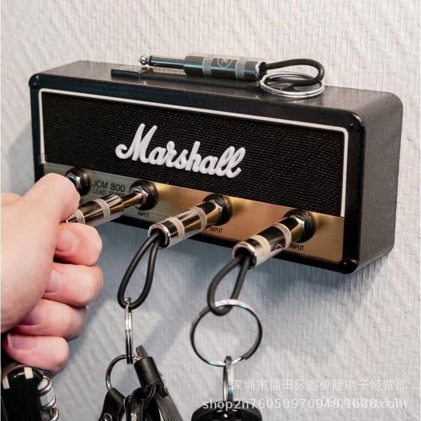 กีตาร์ Marshall พวงกุญแจของขวัญ Fanta ฐานกุญแจกล่องเก็บของสร้างสรรค์จี้ JCM800Marshall