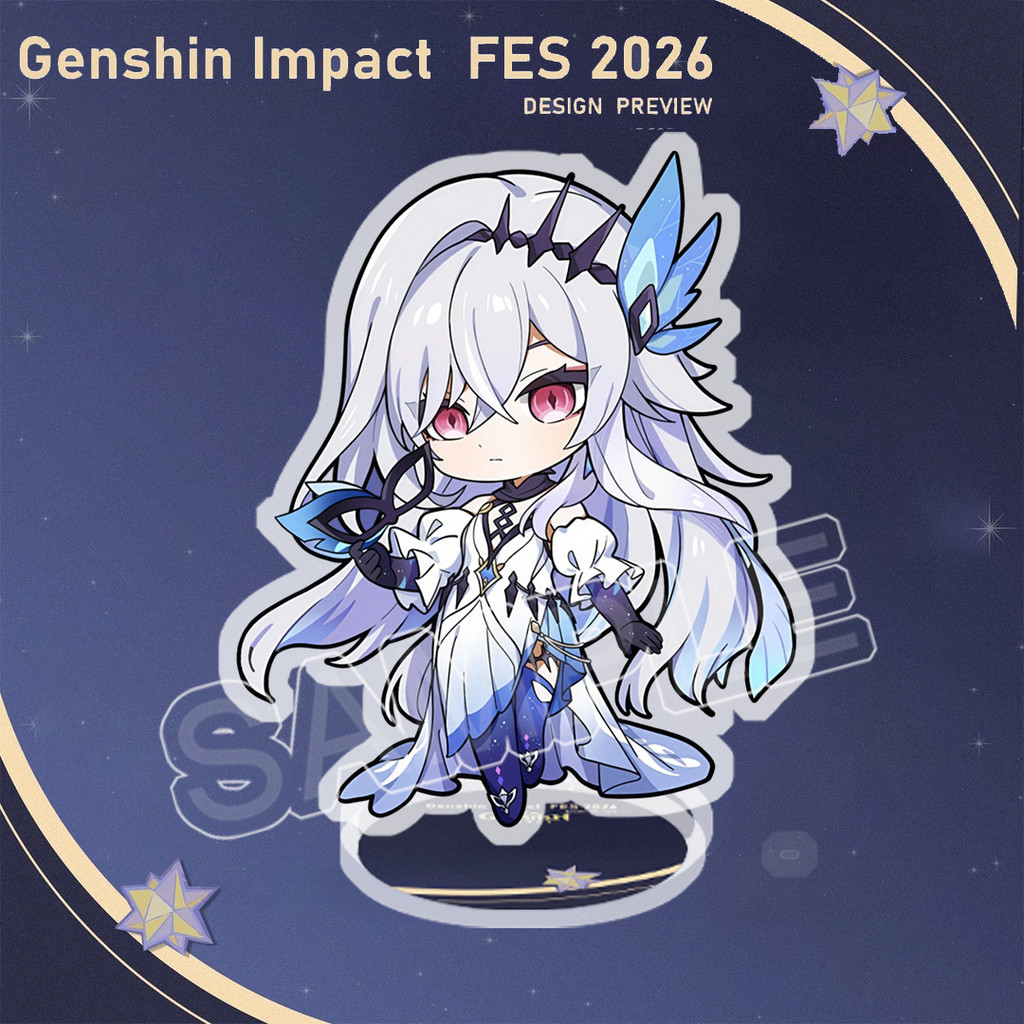 Genshin Impact Flins Columbina Skirk 8 ซม.Samll รูปที่ 4