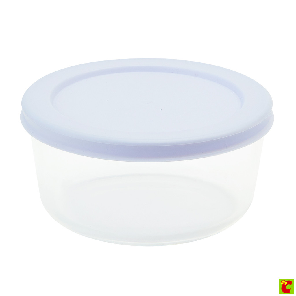 เบสิโค กล่องแก้วใส่อาหารทรงกลม รุ่น 3CSL4-2EL x 4 ใบ - รูปที่ 3