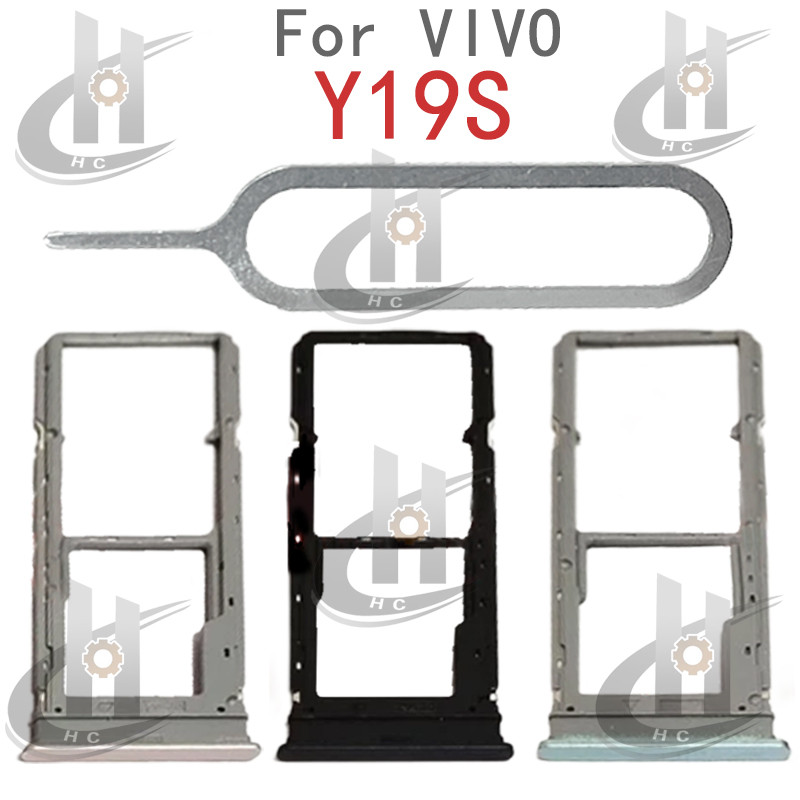 สําหรับ VIVO Y19S ถาดซิมการ์ดผู้ถือช่องใส่การ์ด Reader SD Slot อะแดปเตอร์อะไหล่