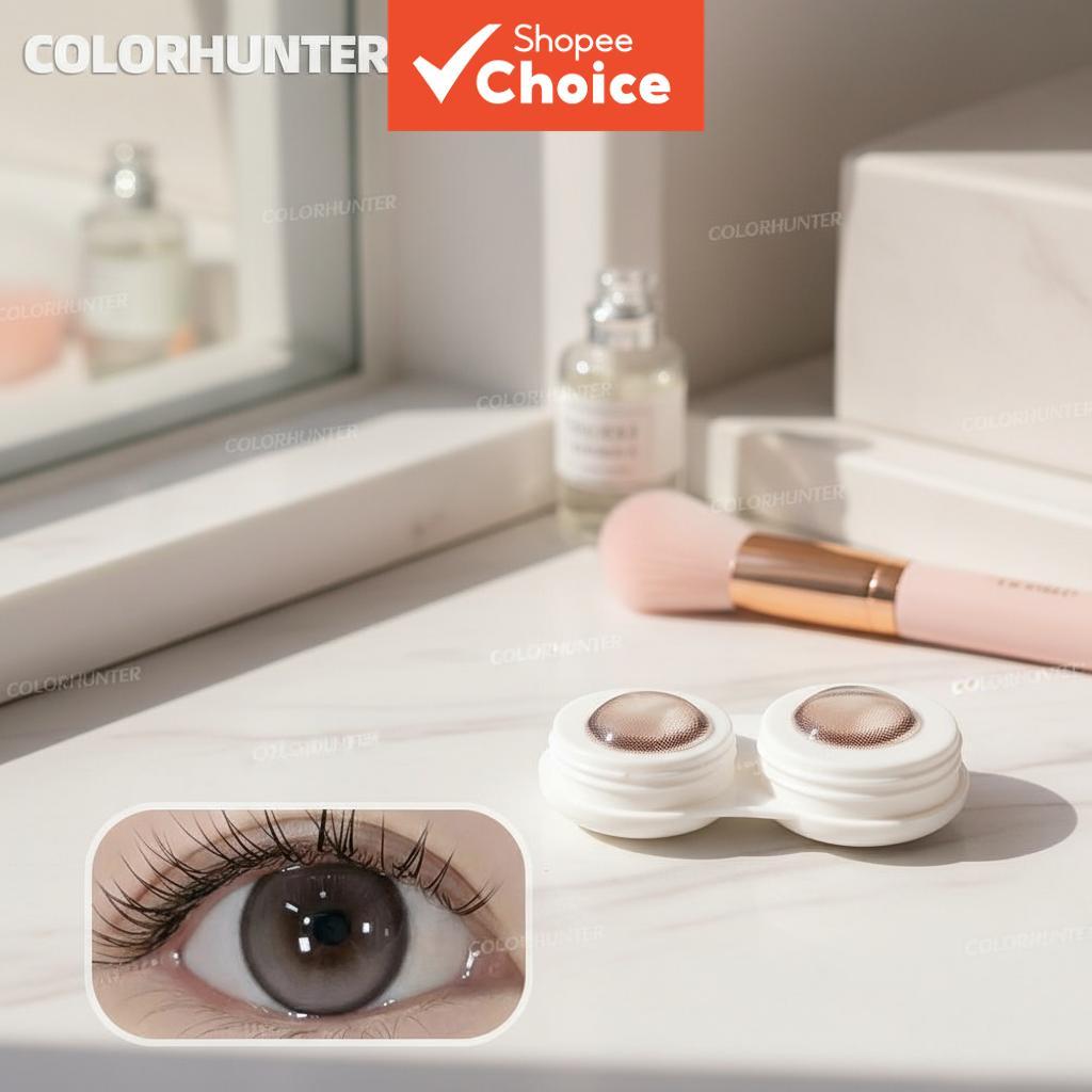 COLORHUNTER แพ็ค 2 ชิ้น คอนแทคเลนส์สี G2 สีดํา ขนาด 14.2 มม. ใส่ได้นาน 1 ปี ค่าสายตา 0-5.00