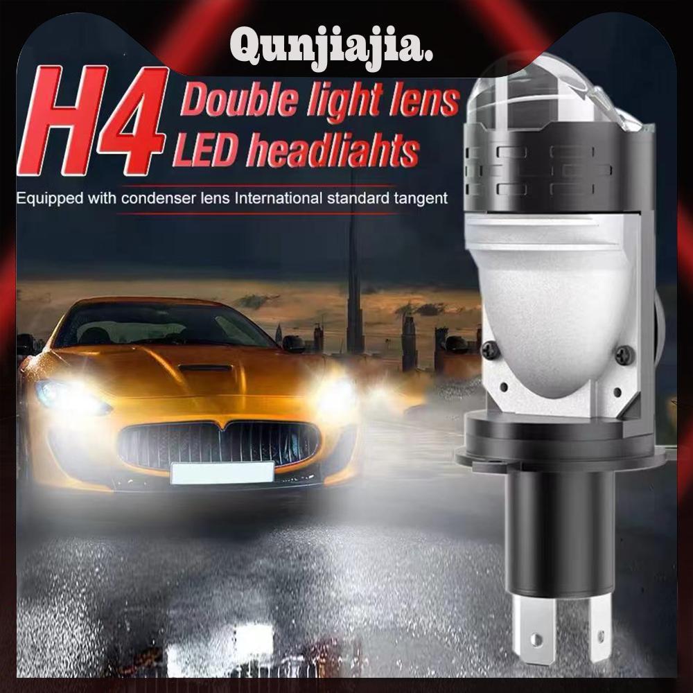H4 LED หลอดไฟหน้า LED ไฟหน้ารถหลอดไฟ Super Bright รถมอเตอร์ไซด์ Turbo โคมไฟ H4 โปรเจคเตอร์เลนส์สําหร