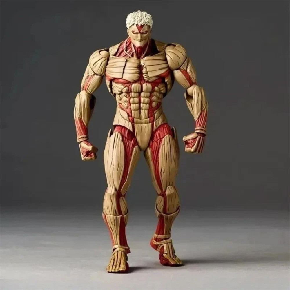 Attack on Titan Amazing Revoltech Armored Titan Anime Action Figure Model Toy Collection