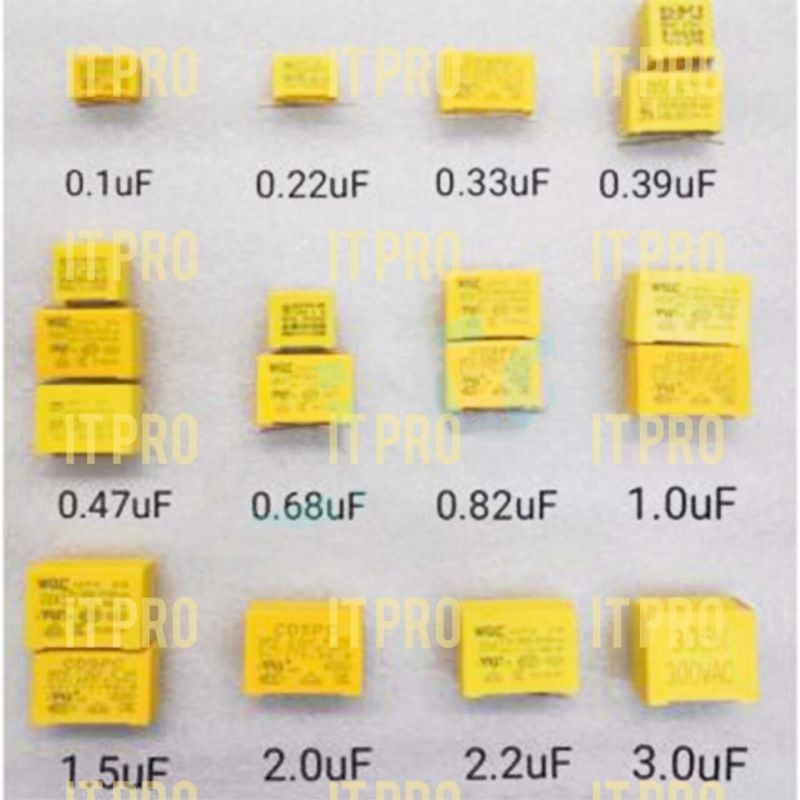 PRO 1 ชิ้นพัดลมฟิวส์ความร้อนเซ็นเซอร์ kipas 0.1uf/0.22uf/0.33uf/0.47uf/0.68uf/0.82uf