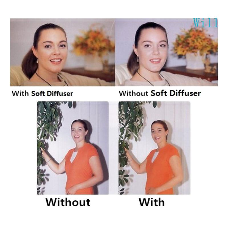 Will Flash Diffuser Bounce Cover Photo Softbox สําหรับ 580EX II Yongnuo YN565 YN560 560II