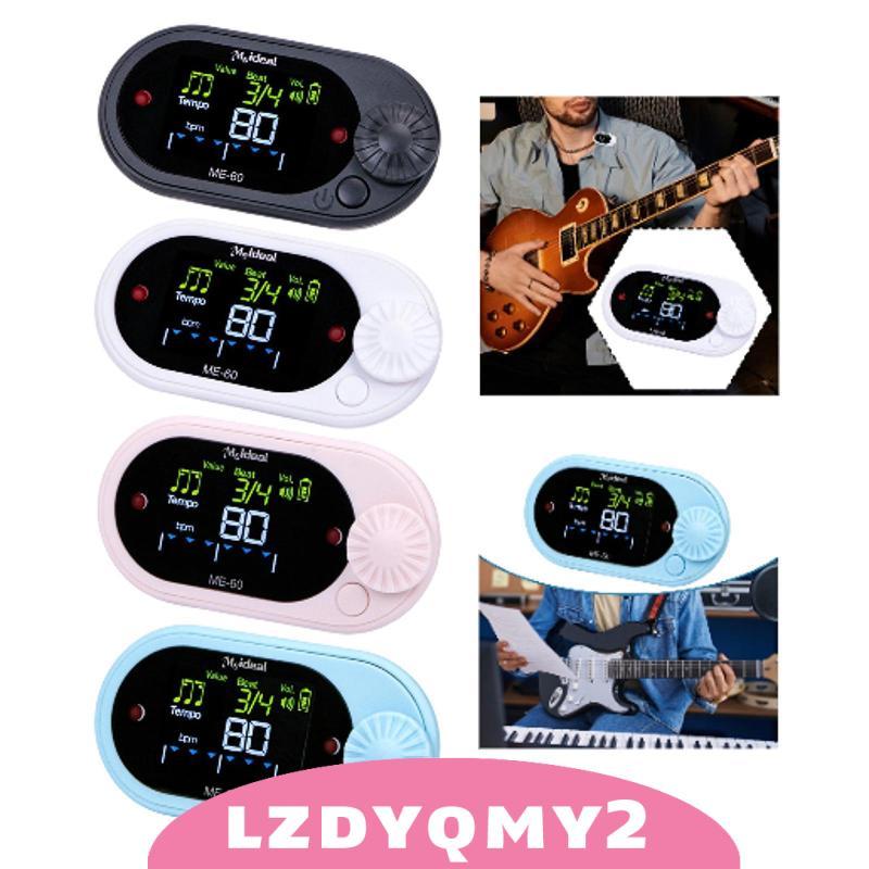 [Lzdyqmy2] Digital Metronome Tuner เครื่องกําเนิดไฟฟ้าโทนทนทานแบบพกพาสําหรับ Ukulele Drum Bass