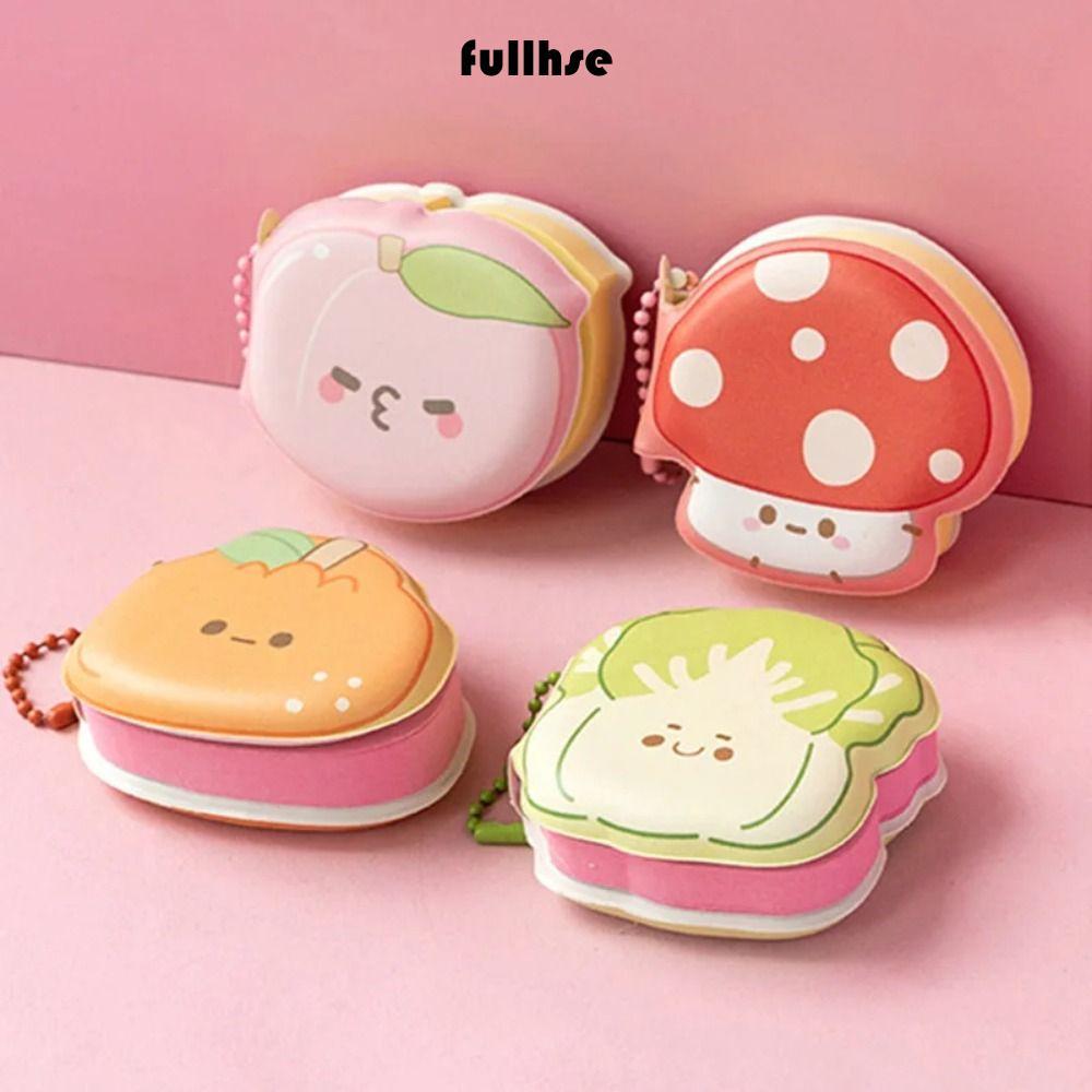 FULLHSE 1 ชิ้นไดอารี่ Notepad,แบบพกพา Key Chain Mini Planner Notebook, Kawaii การ์ตูนเครื่องเขียนนักเรียน