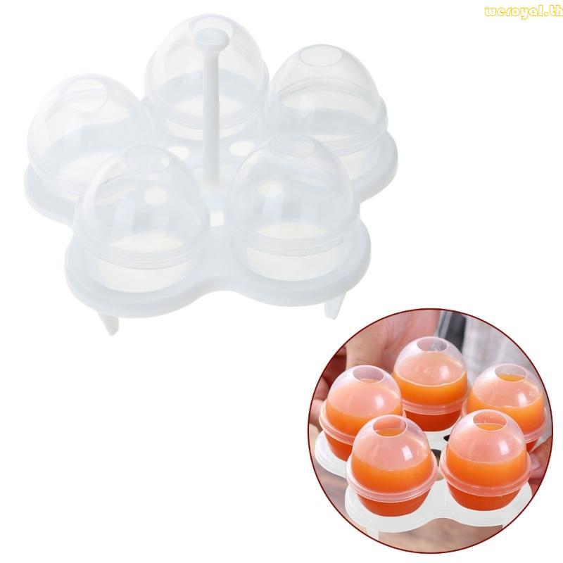 Weroyal Hard Boil Eggs Without for Shell Egg Poacher Cups Non-stick Egg Dividers Molds 5