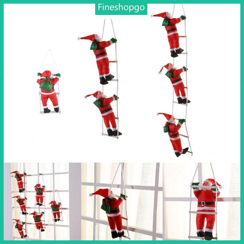 Fine Santa Climbing บันไดแขวนตกแต่งสําหรับ Home Mall Office Santa ตกแต่ง