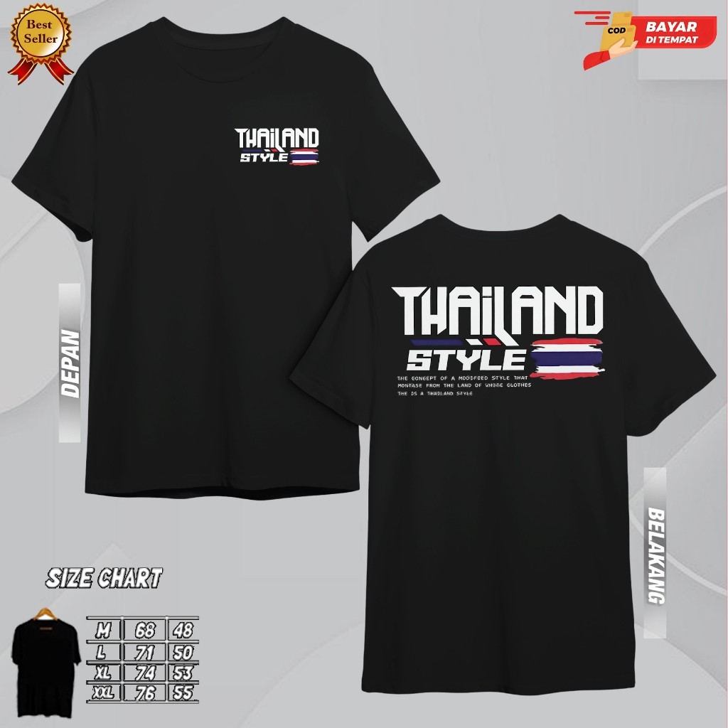 KATUN THAILAND เสื้อยืดสไตล์ - 24s วัสดุผ้าฝ้าย DTF สกรีนลาย - เสื้อยืดผู้ชาย unisex Size M, L, XL, 