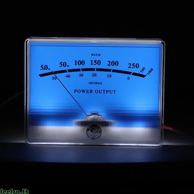 Feela VU Meter dB Meter Power Meter Warm Adjustable Blue Backlight 12V-16V