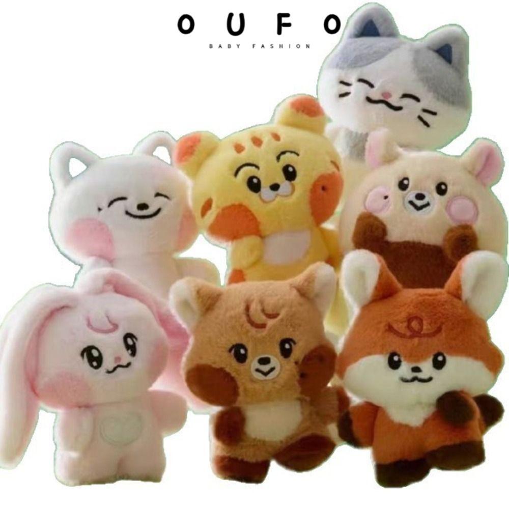 OUFO Won ของเล่นตุ๊กตาหนุ่ม, Kpop การ์ตูน Ive ตุ๊กตาตุ๊กตา, ผ้าฝ้าย Ive รูป Plushies