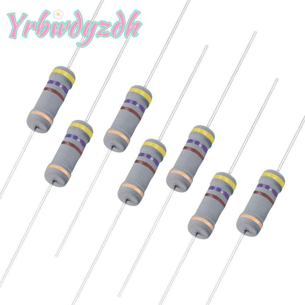 YRBWDYZDH 470 Ohm Resistor, ตัวต้านทานฟิล์มคาร์บอน 2W, Easy to us 4 Bands 5% Tolerance สําหรับ DIY โ