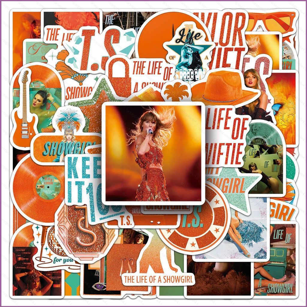 50 ชิ้น/เซ็ต Taylor Swift สติ๊กเกอร์ Graffiti กล่องเก็บของแล็ปท็อปกระเป๋าเดินทางกันน้ําตกแต่ง