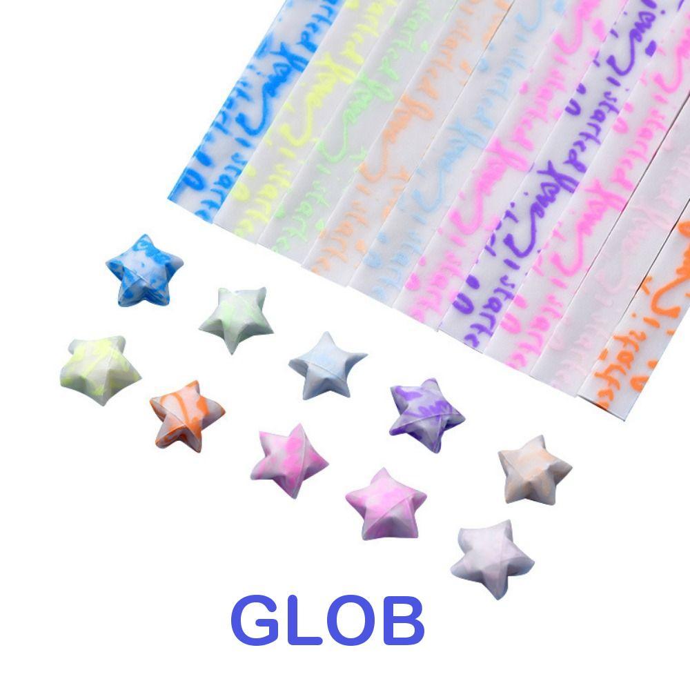 GLOB Stars Paper Creative 2023 ตกแต่ง Glitter Luminous Craft กระดาษ