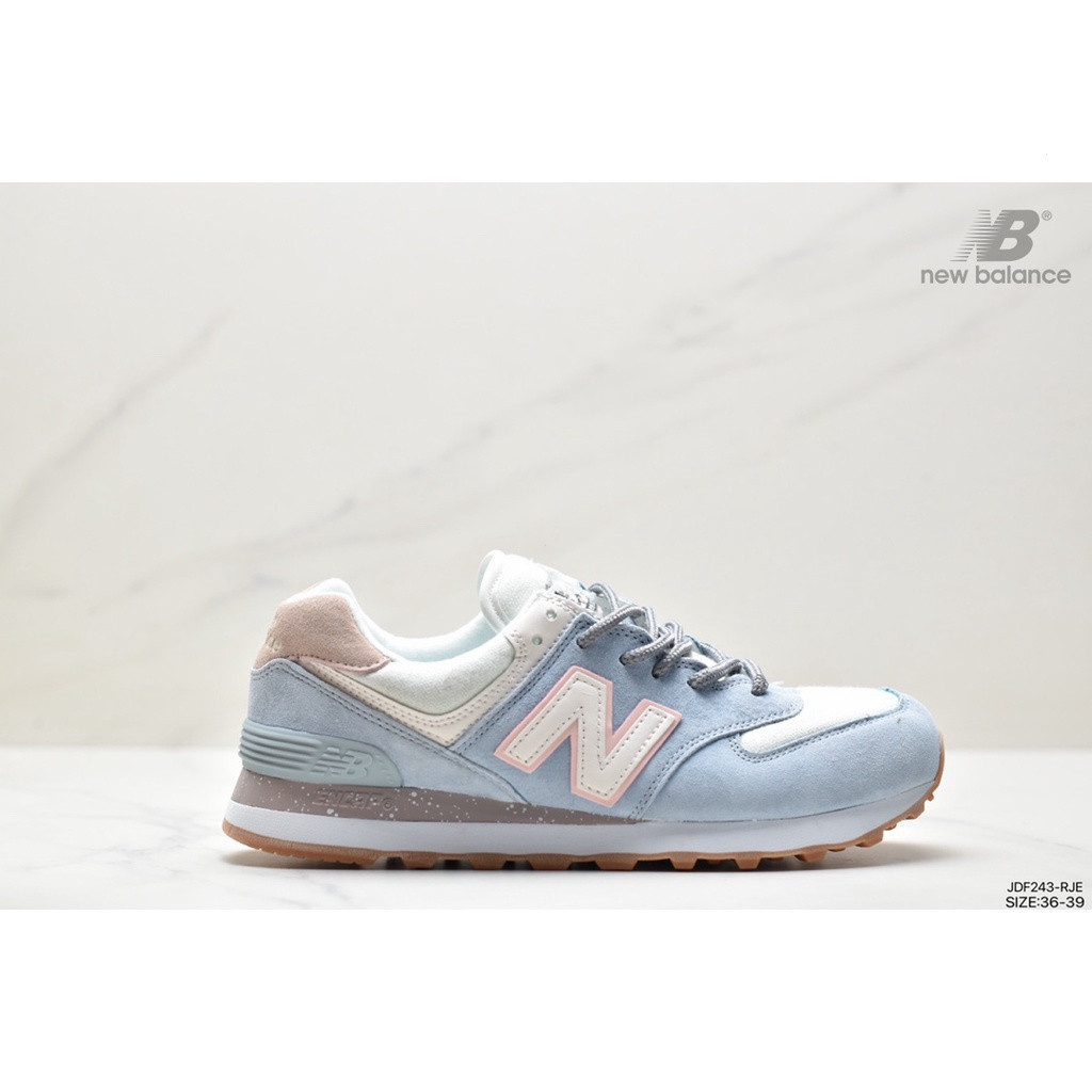 Original New Balance 574 Classic Retro Series C พร้อมโหมดลําลอง รองเท้าแข่งผู้หญิง