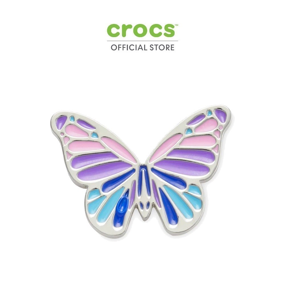 CROCS ตัวติดรองเท้า JIBBITZ MULTI PURPLE BUTTERFLY รุ่น 10011089