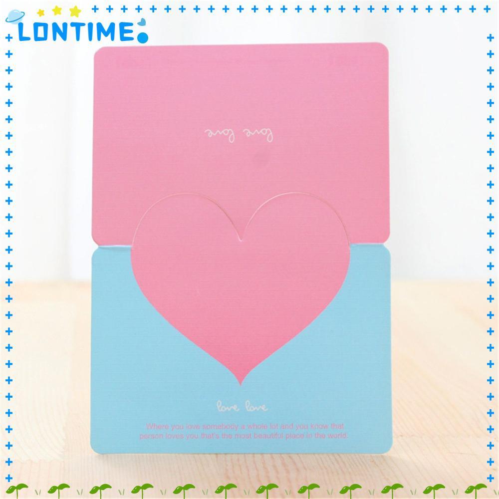 LONTIME Love Wishing Card วันเกิดโรแมนติกหัวใจการ์ดอวยพร