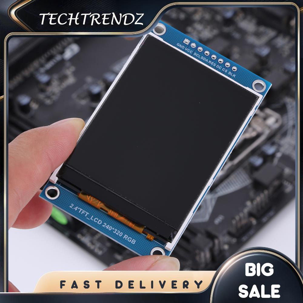 โมดูลแสดงผล TFT ขนาด 2.4 นิ้ว 3.3V ILI9341 บอร์ดแสดงผล TFT ส่วนประกอบอิเล็กทรอนิกส์