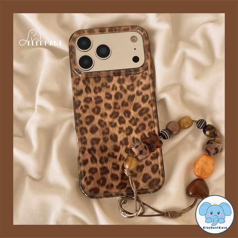 สำหรับ IPhone 17 13 15 air 16 11 14 12 Pro Max 15 14 16 Plus สายคล้องคอพิมพ์ลายเสือดาวสุดเท่สำหรับคู